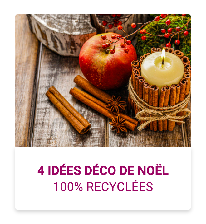 Idées décorations de Noël 100% recyclées