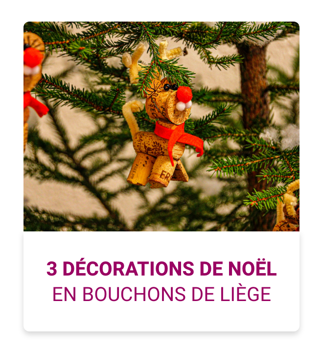 Idées décorations de Noël avec des bouchons en liège