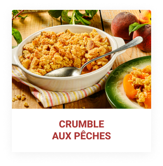 Crumble aux pêches