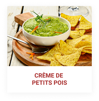 Recette de crème de petits pois