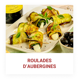 Roulades d'aubergines