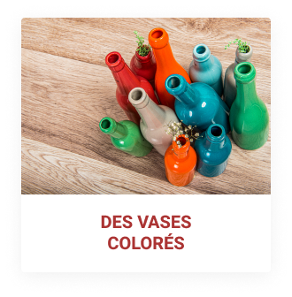 DIY vases colorés