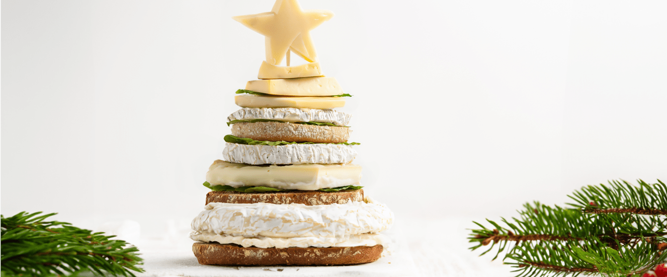Illustration de l'astuce « Un sapin de Noël… au fromage »