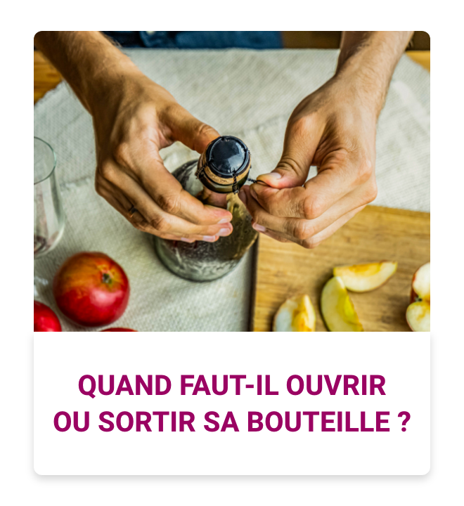 Quant faut-il ouvrir ou sortir sa bouteille de vin ?