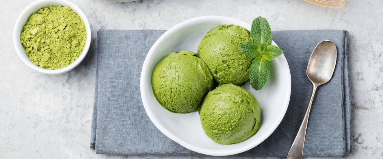 Illustration de l'astuce « Crème glacée au matcha »