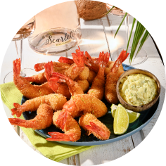 Gambas à la noix de coco