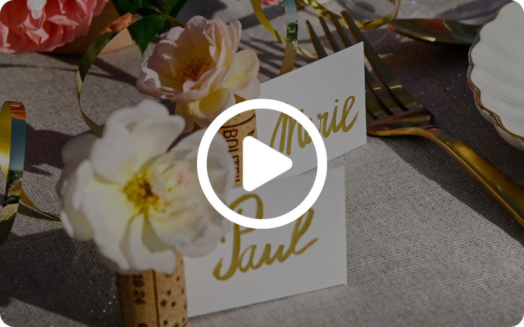 DIY marque place en vidéo