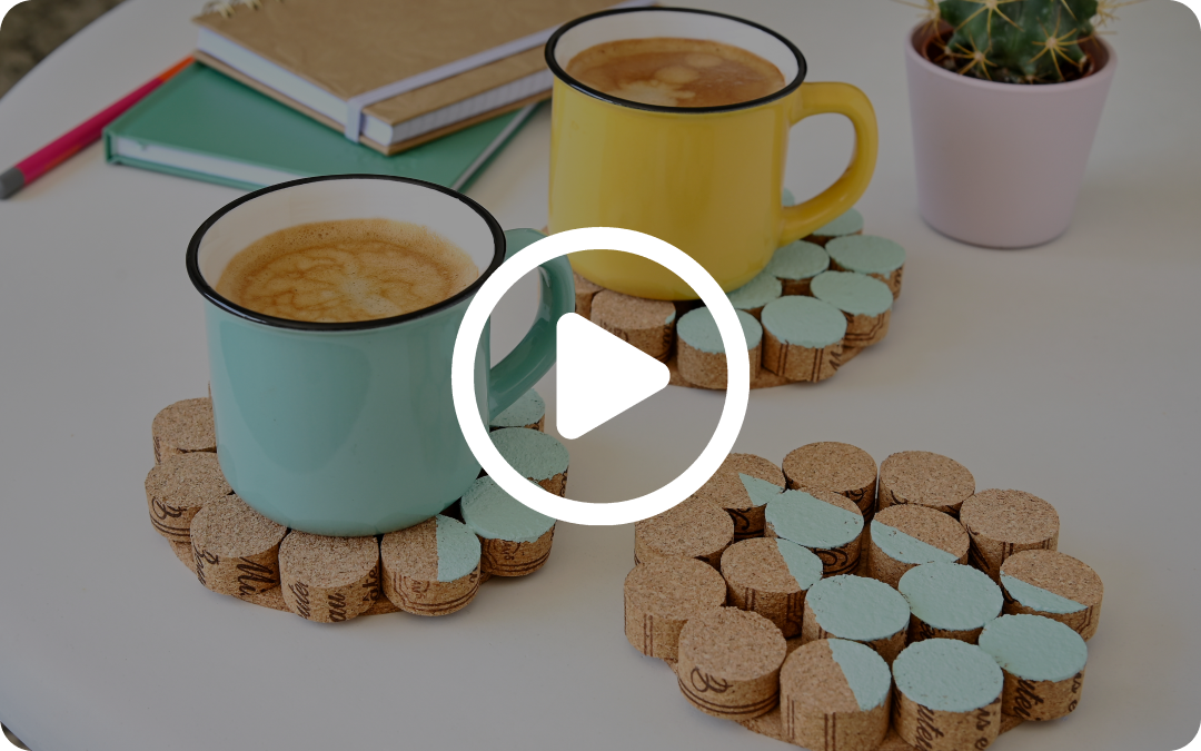 DIY dessous de mug en vidéo