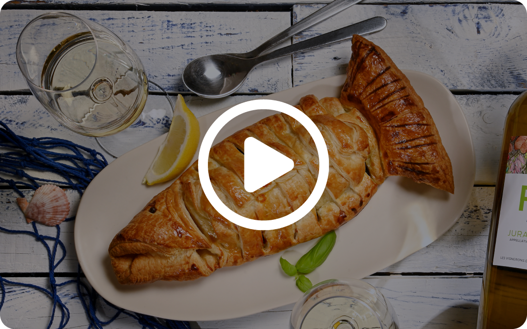 Feuilleté au cabillaud en vidéo
