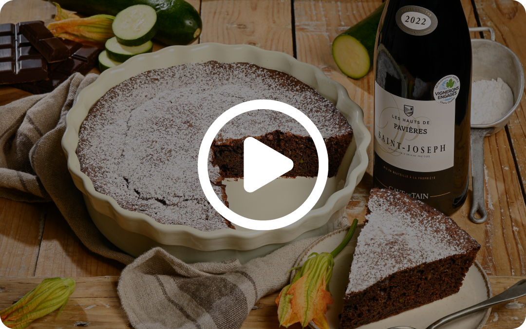 Recette de gâteau chocolat et courgette en vidéo