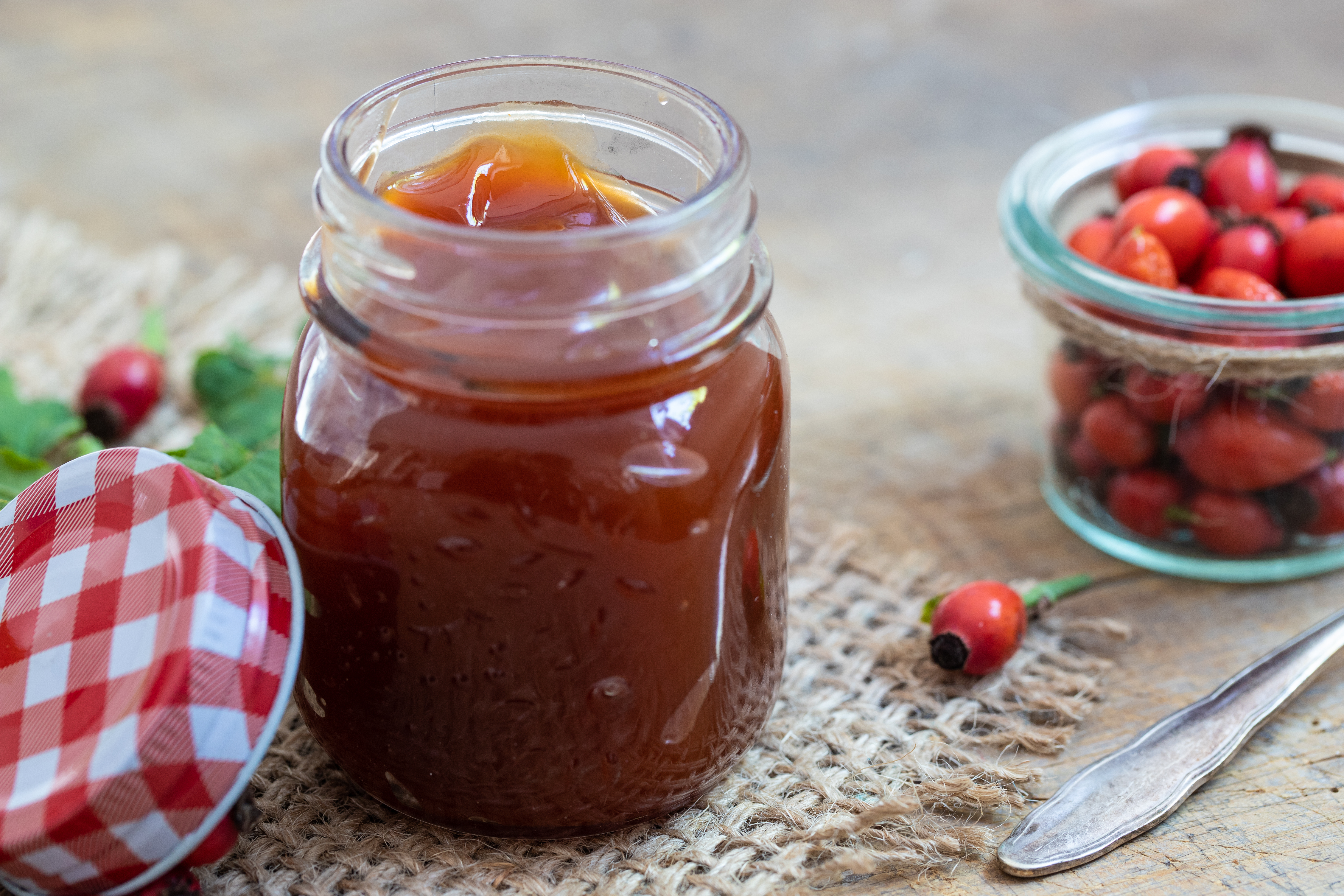 Le cynorrhodon en gelée