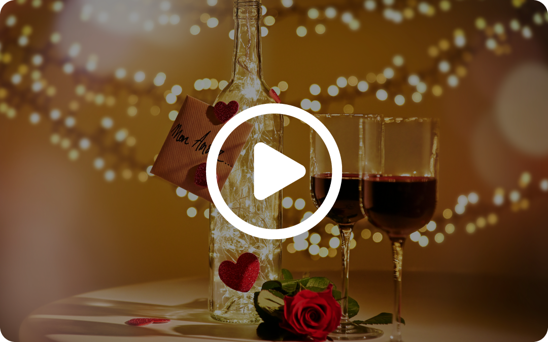 DIY photophore de Saint-Valentin