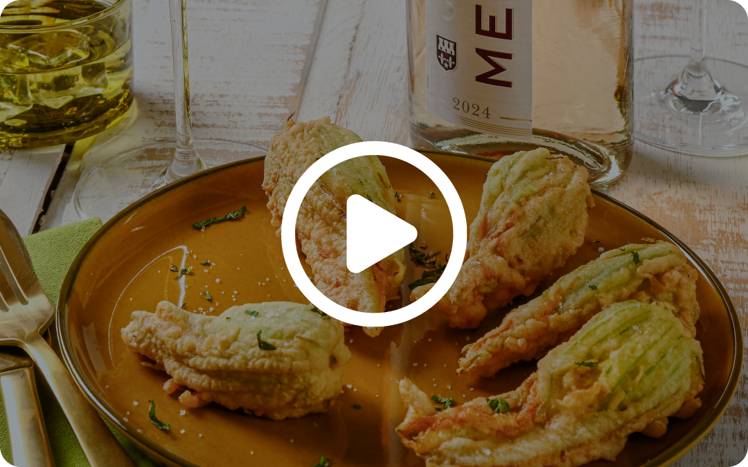 Beignets de fleurs de courgettes
