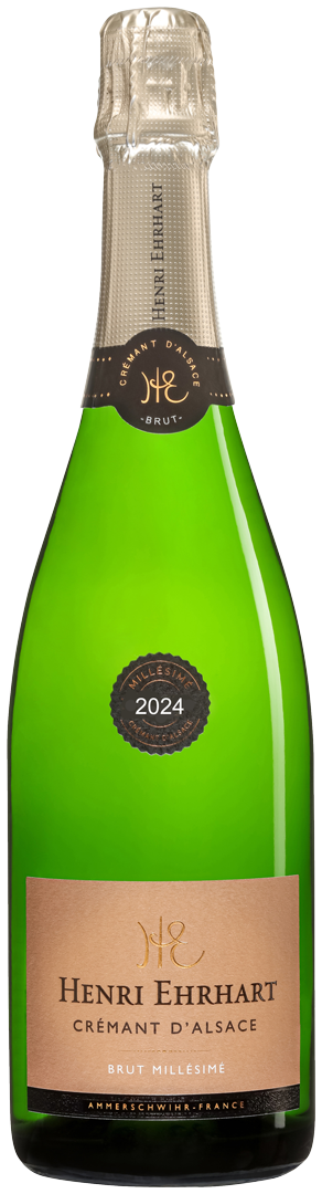 Bouteille de AOP(1) Vin Mousseux Crémant d'Alsace Brut Henri Ehrhart
