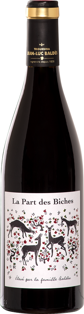Bouteille de AOP(1) Vin Rouge Cahors La Part des Biches