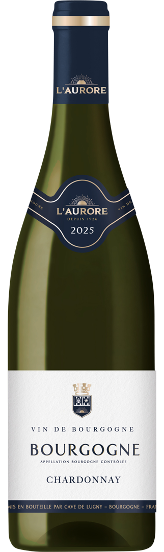 Bouteille de AOP(1) Vin Blanc sec Bourgogne Chardonnay L'Aurore