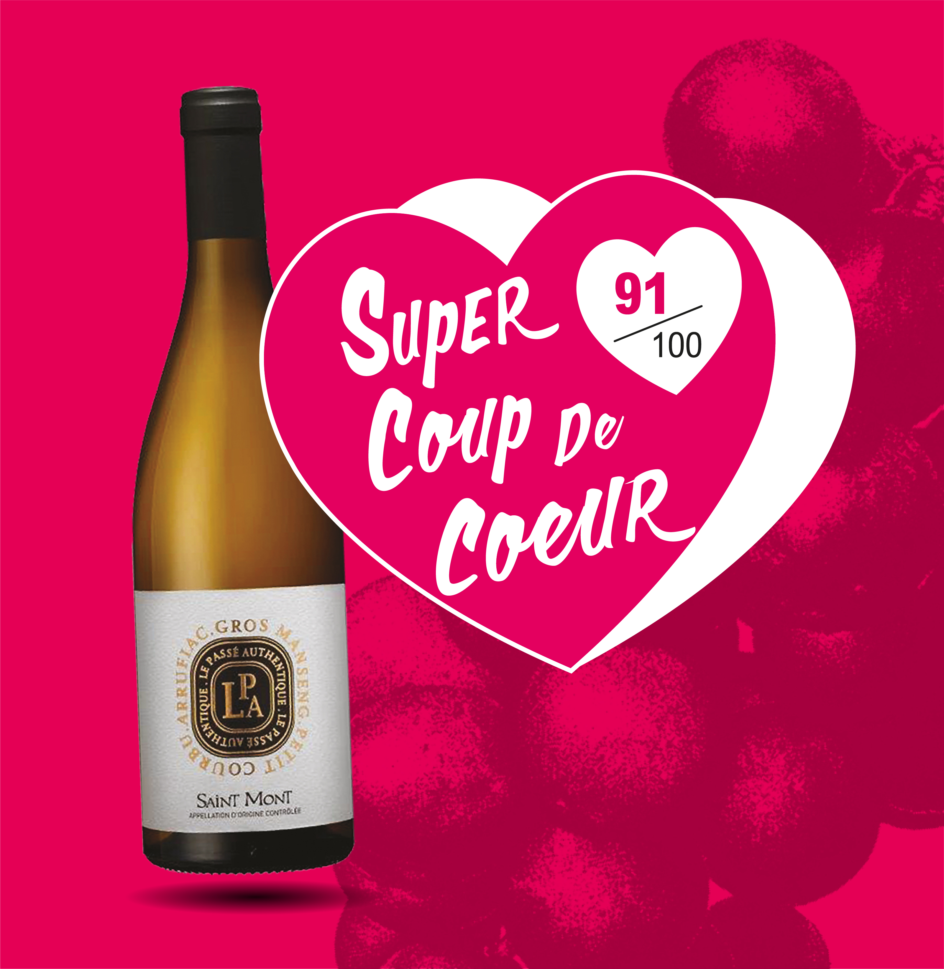 AOP(1) Vin Blanc sec Saint Mont Le Passé Authentique