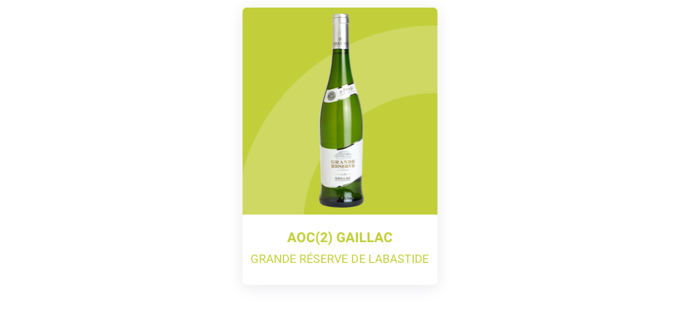 AOC(2) Gaillac Labastide Blanc