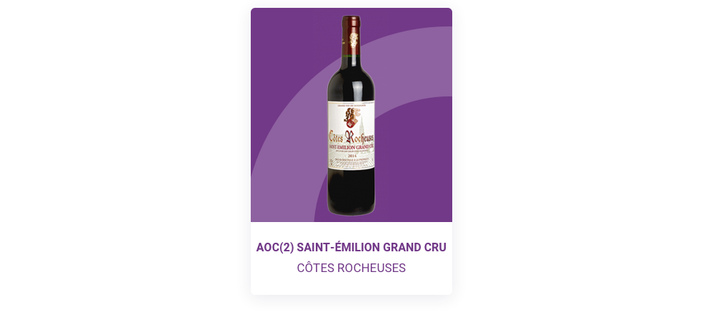 Saint-Emilion Grand Cru Côtes Rocheuses