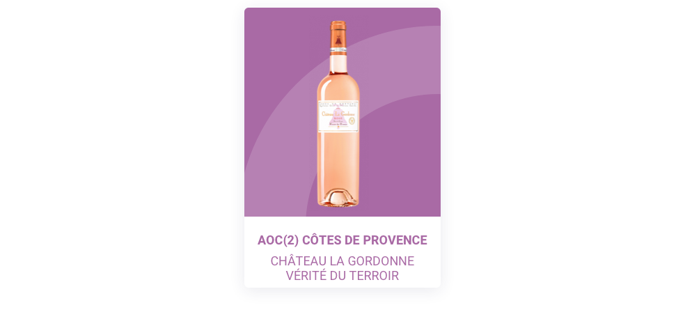AOC(2) Côtes de Provence