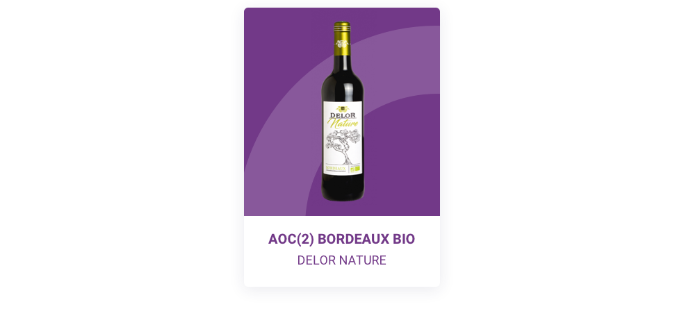 AOC(2) Bordeaux Delor Bio