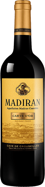 Bouteille de vin rouge AOP Madiran « Carte D’or », millésime 2023/2024 — vignoble Sud-ouest