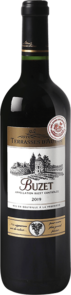 Bouteille de vin rouge AOP Buzet « Terrasses D’autan », millésime 2023/2024 — vignoble Sud-ouest