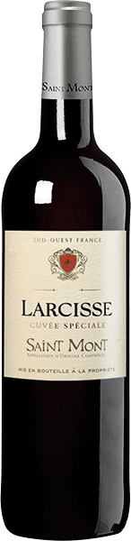 Bouteille de vin rouge AOP Saint Mont « Larcisse Cuvée Spéciale », millésime 2023/2024 — vignoble Sud-ouest