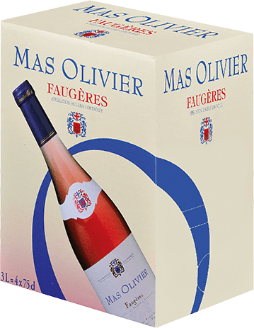 Bouteille de vin rose — AOC(3) VIN ROSÉ FAUGÈRES MAS OLIVIER
