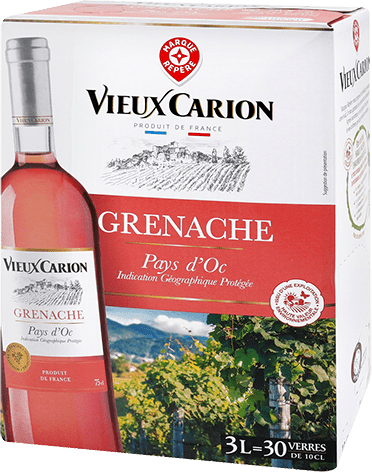 Bouteille de vin rose — IGP(2) VIN ROSÉ PAYS D’OC GRENACHE* VIEUX CARION