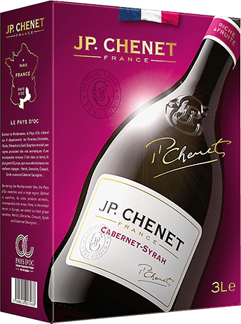 Bouteille de vin rouge — IGP(2) VIN ROUGE PAYS D’OC CABERNET SYRAH JP. CHENET