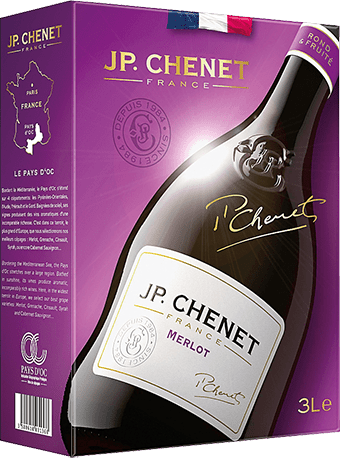 Bouteille de vin rouge — IGP(2) VIN ROUGE PAYS D’OC MERLOT JP. CHENET