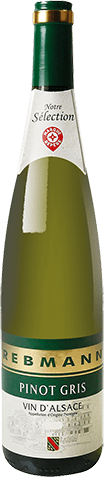 Bouteille de vin blanc — AOP(1) VIN BLANC PINOT GRIS REBMANN