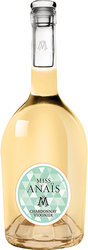 Bouteille de vin blanc — IGP(2) VIN BLANC PAYS D’OC CHARDONNAY VIOGNIER MISS ANAÏS
