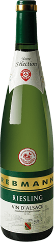 Bouteille de vin blanc — AOP(1) VIN BLANC RIESLING* REBMANN
