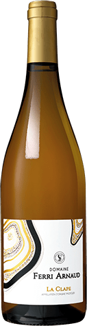 Bouteille de vin blanc — AOP(1) VIN BLANC LANGUEDOC LA CLAPE DOMAINE FERRI ARNAUD