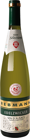 Bouteille de vin blanc — AOP(1) VIN BLANC EDELZWICKER* REBMANN