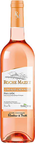 Bouteille de vin rose — IGP(2) VIN ROSÉ PAYS D’OC CINSAULT GRENACHE ROCHE MAZET