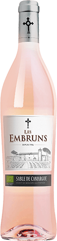 Bouteille de vin rose — IGP(2) VIN ROSÉ SABLE DE CAMARGUE BIO** LES EMBRUNS
