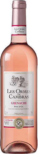 Bouteille de vin rose — IGP(2) VIN ROSÉ PAYS D’OC GRENACHE LES ORMES DE CAMBRAS