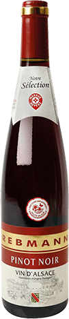 Bouteille de vin rouge — AOP(1) VIN ROUGE PINOT NOIR* REBMANN