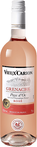 Bouteille de vin rose — IGP(2) VIN ROSÉ PAYS D’OC GRENACHE* VIEUX CARION