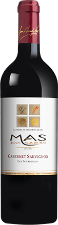 Bouteille de vin rouge — IGP(2) VIN ROUGE PAYS D’OC CABERNET SAUVIGNON LES SOUBERGUES JEAN-CLAUDE MAS