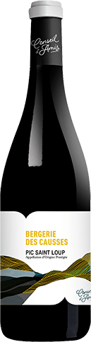 Bouteille de vin rouge — AOP(1) VIN ROUGE PIC SAINT-LOUP BERGERIE DES CAUSSES CONSEILS D’AMIS