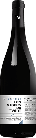 Bouteille de vin rouge — IGP(2) VIN ROUGE CÔTES CATALANES LES VIGNES DU VENT