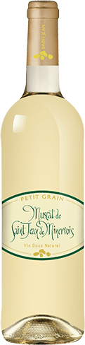 Bouteille de vin blanc — AOC(3) VIN BLANC MUSCAT DE SAINT-JEAN DE MINERVOIS PETIT GRAIN