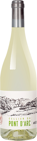 Bouteille de vin blanc — IGP(2) VIN BLANC ARDÈCHE* PONT D’ARC