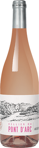 Bouteille de vin rose — IGP(2) VIN ROSÉ ARDÈCHE* PONT D’ARC