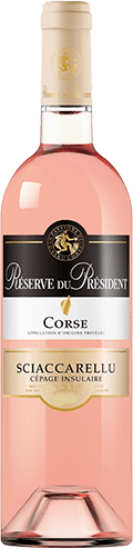 Bouteille de vin rose — AOP(1) VIN ROSÉ CORSE RÉSERVE DU PRÉSIDENT SCIACCARELLU