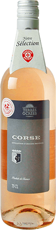 Bouteille de vin rose — AOP(1) VIN ROSÉ CORSE* TERRES OCRÉES